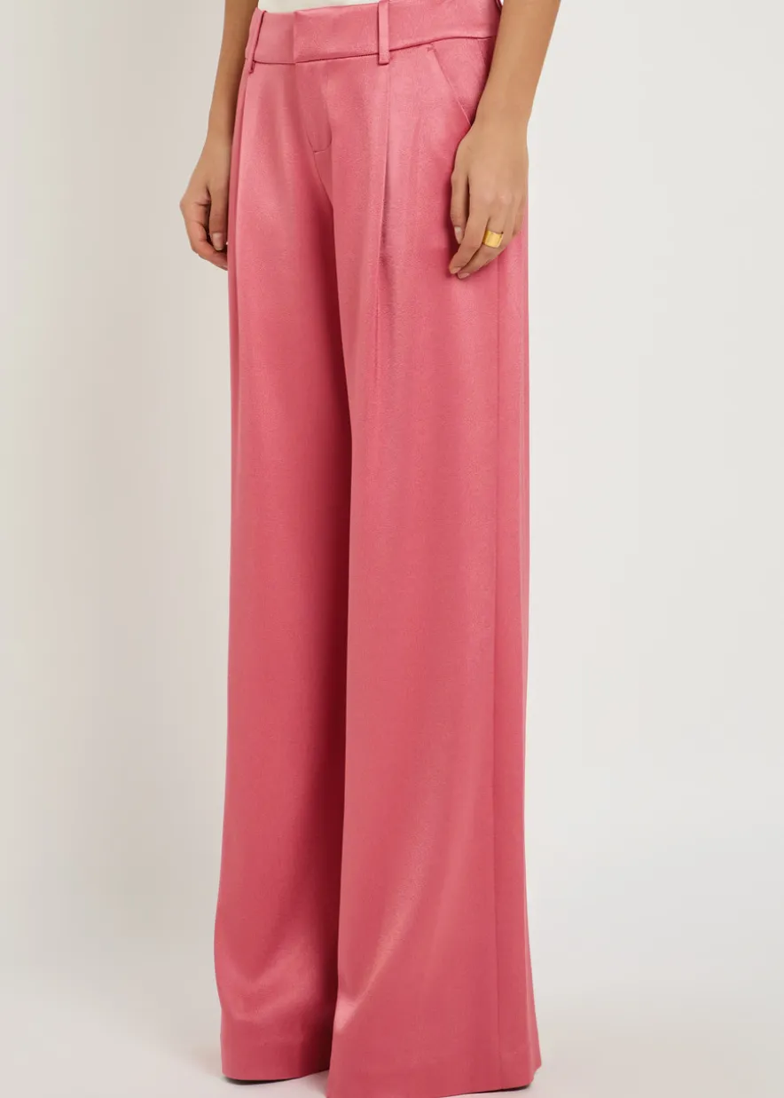 Eric wide-leg satin trousers