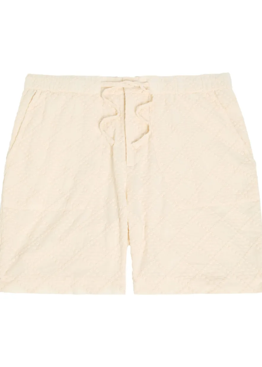 Escobelle embroidered cotton shorts