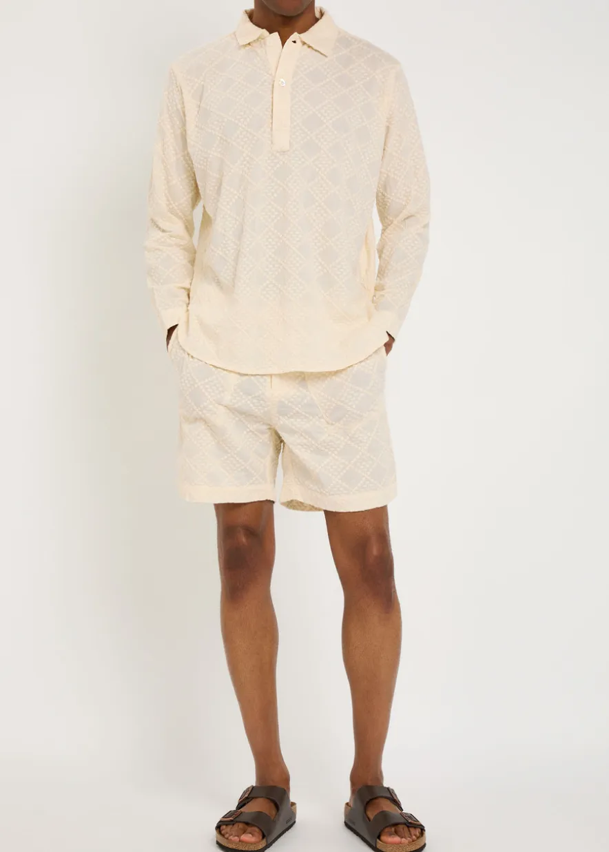 Escobelle embroidered cotton shorts