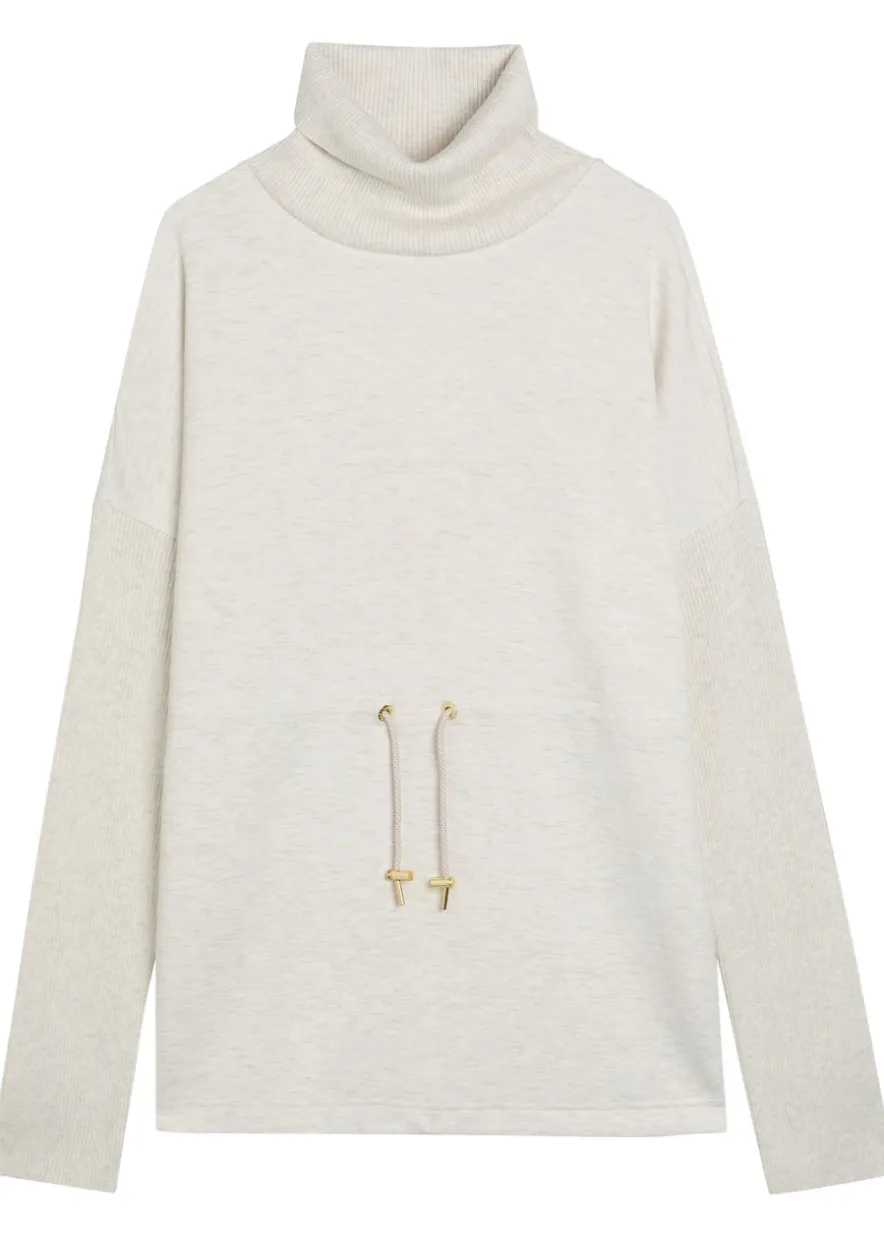 Ethel toggle-waist stretch-jersey sweatshirt