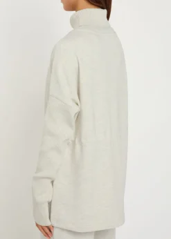 Ethel toggle-waist stretch-jersey sweatshirt