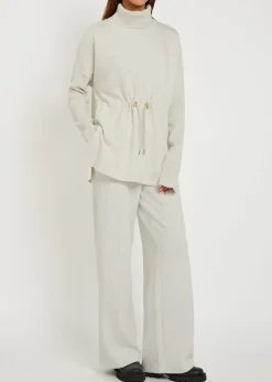 Ethel toggle-waist stretch-jersey sweatshirt