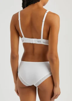 Eugenie ribbed underwired plunge bra