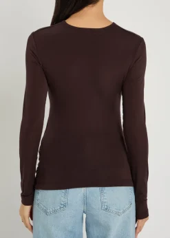 Eve draped jersey top