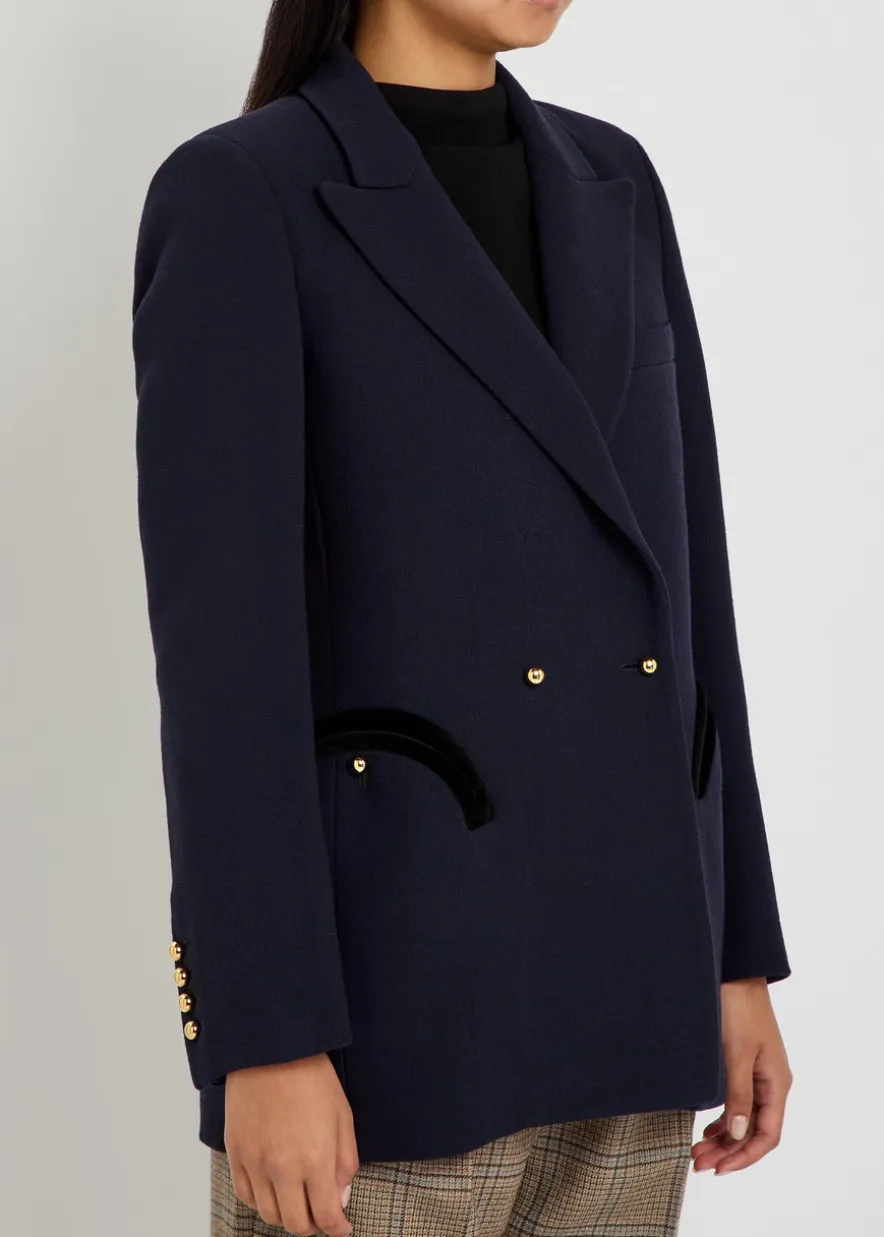 Everyday double-breasted wool blazer