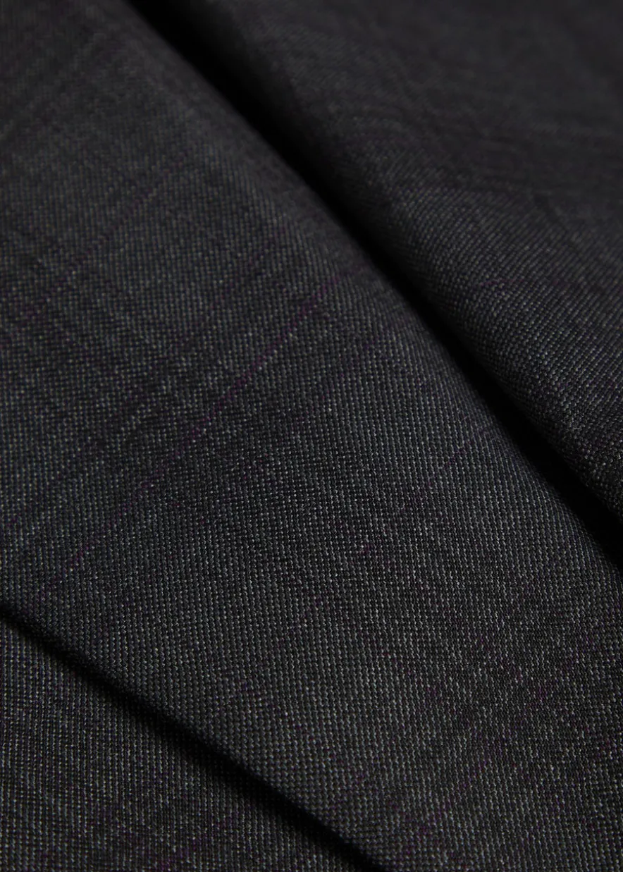 Everyday plaid double-breasted wool blazer