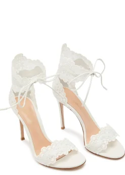 Evie 105 lace and leather sandals