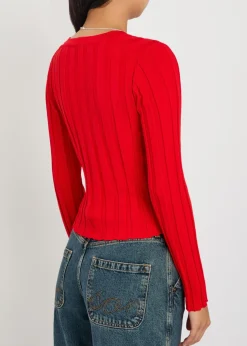 Ezra ribbed-knit cardigan