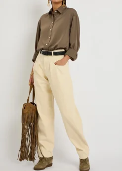 Fabriza logo-embroidered modal-blend shirt