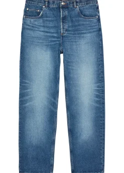 Fairfax washed straight-leg jeans