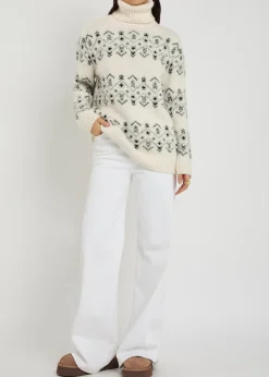 Fair Isle alpaca-blend jumper