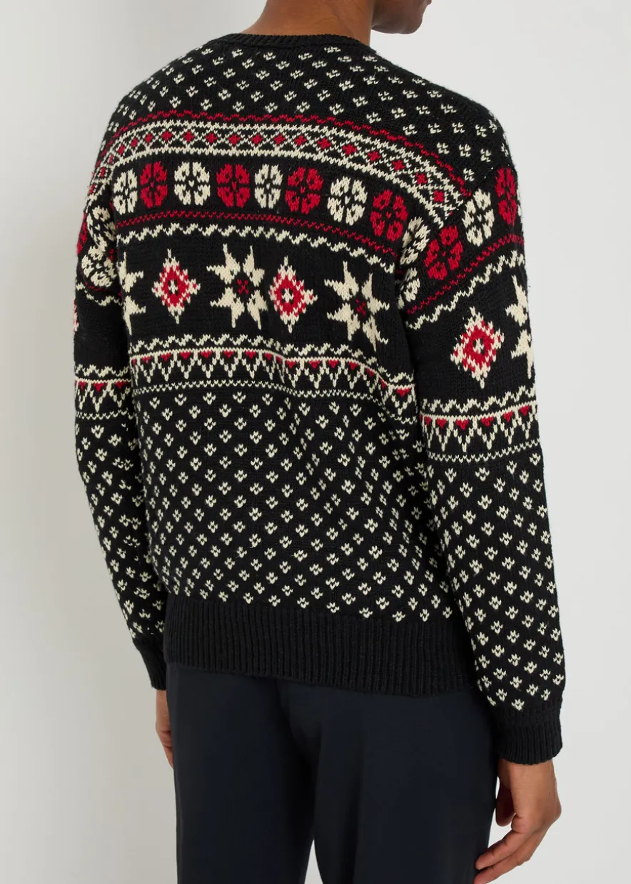 Fair Isle cotton and cashmere-blend jumper