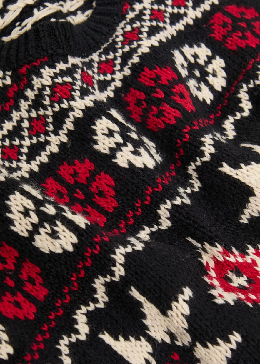 Fair Isle cotton and cashmere-blend jumper
