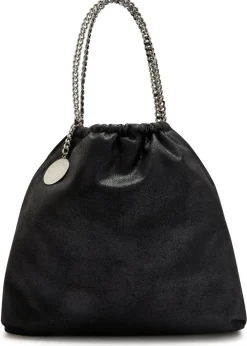 Falabella drawstring faux suede tote