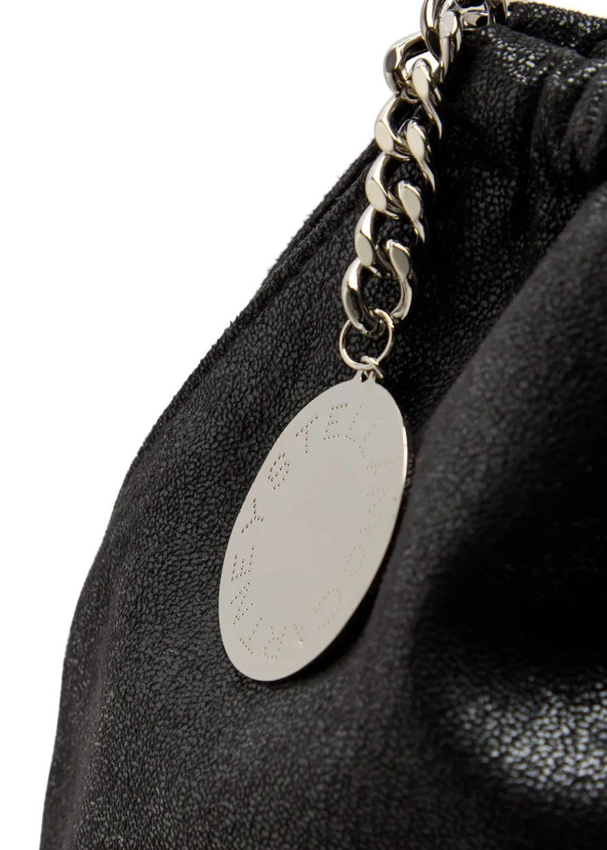 Falabella drawstring faux suede tote
