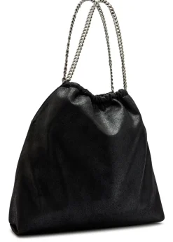Falabella drawstring faux suede tote