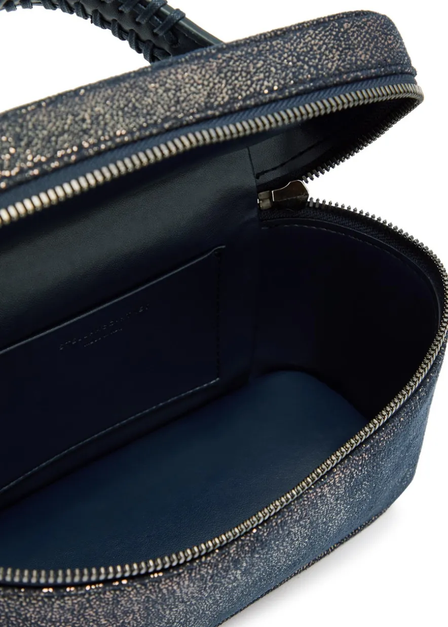 Falabella metallic faux suede vanity case