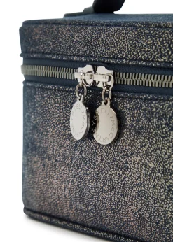Falabella metallic faux suede vanity case