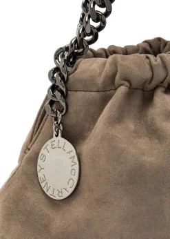 Falabella mini drawstring faux suede bag