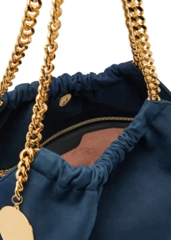 Falabella mini drawstring faux suede bag