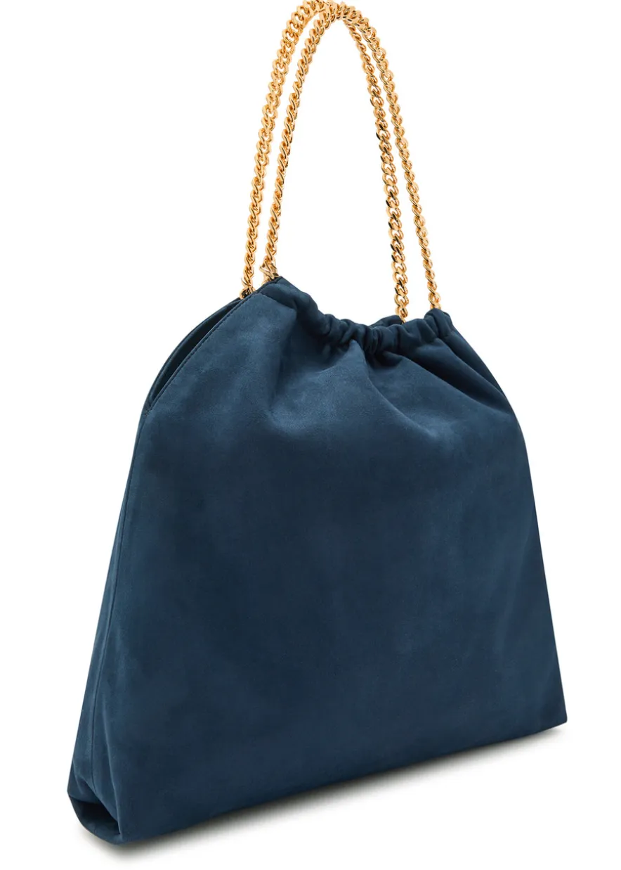 Falabella mini drawstring faux suede bag