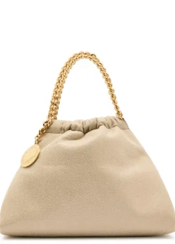 Falabella mini drawstring faux suede top handle bag