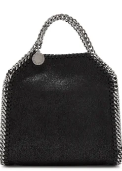 Falabella tiny faux suede tote