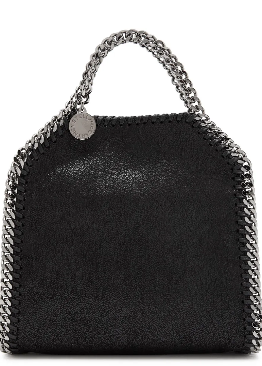 Falabella tiny faux suede tote