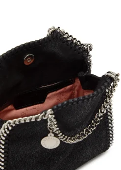 Falabella tiny faux suede tote