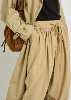 Falcona drawstring woven trousers