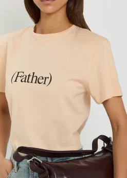 Father printed cotton T-shirt