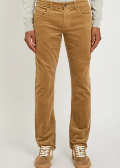 Federal slim straight-leg corduory trousers