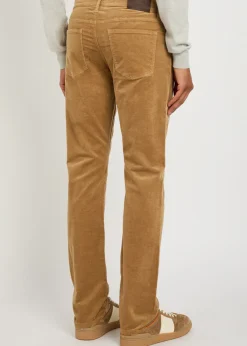 Federal slim straight-leg corduory trousers