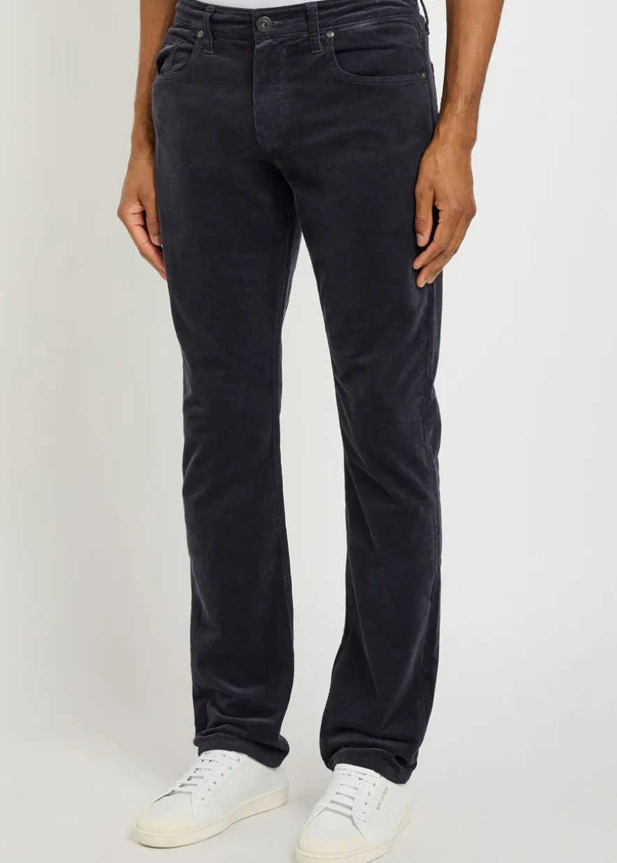 Federal slim straight-leg corduory trousers