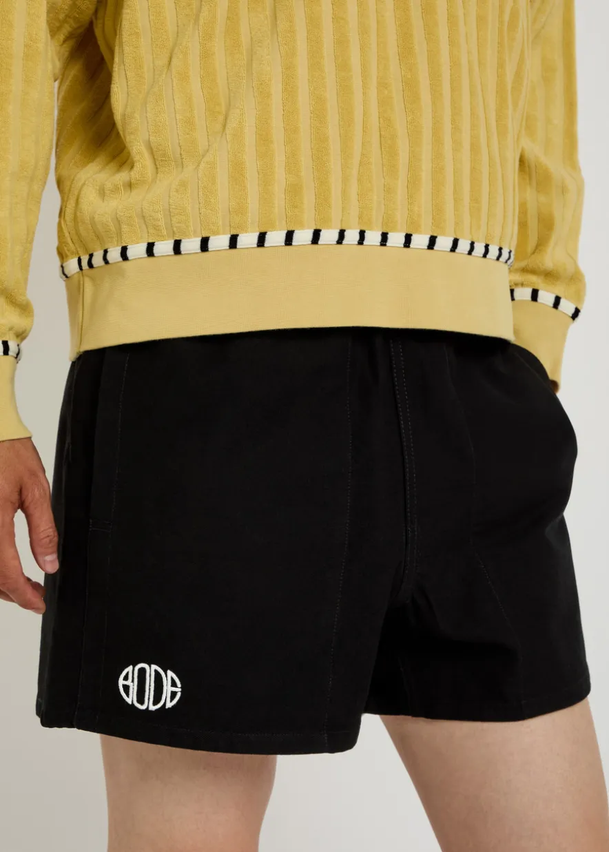 Field logo-embroidered cotton-twill shorts