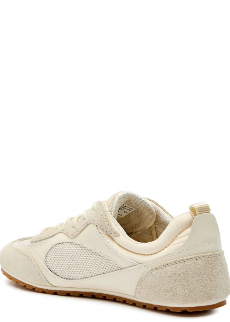 Field panelled suede sneakers
