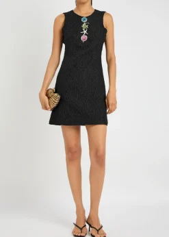 Fine Catch cloqué mini dress