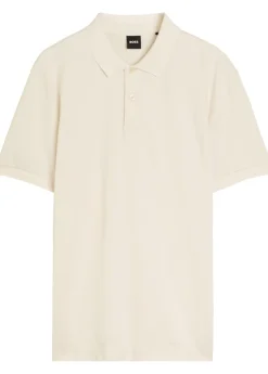 Fine-knit cotton polo shirt