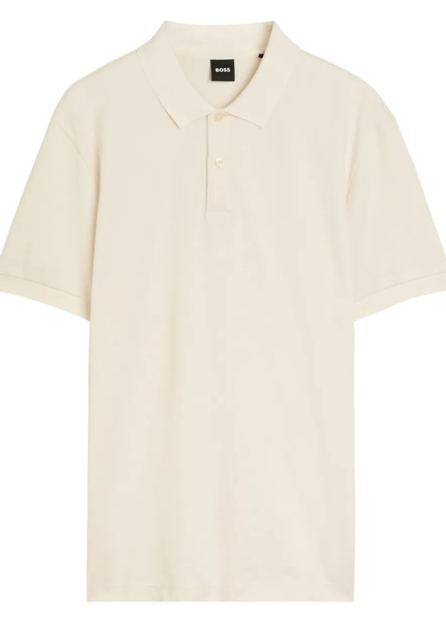 Fine-knit cotton polo shirt