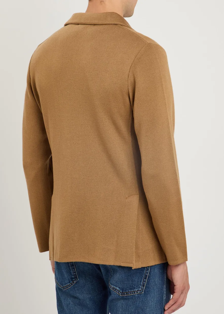 Fine-knit wool jacket