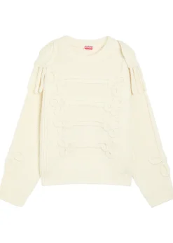 Fisherman cable-knit wool-blend jumper
