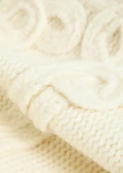Fisherman cable-knit wool-blend jumper