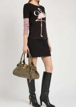 Flamingo printed cotton T-shirt
