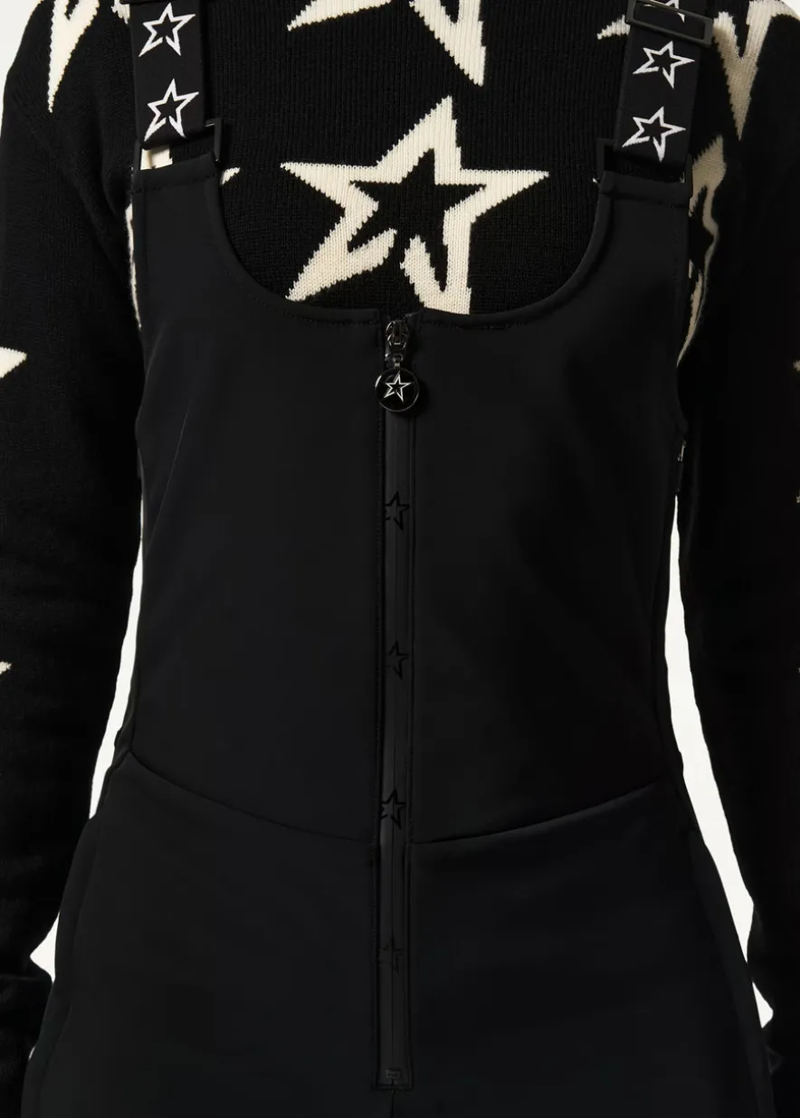 Flared-leg bib ski pants