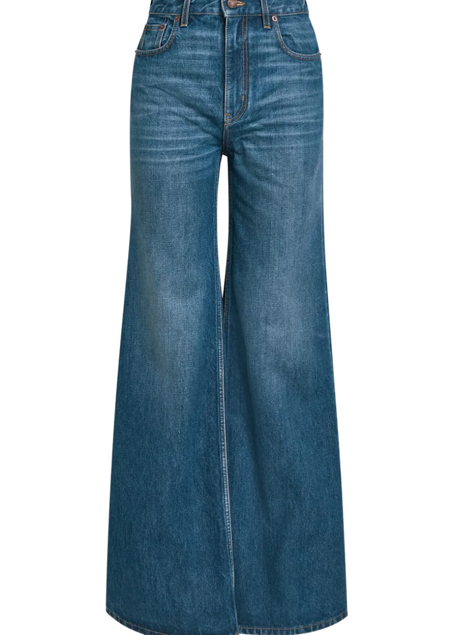 Flared-leg jeans
