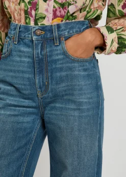 Flared-leg jeans