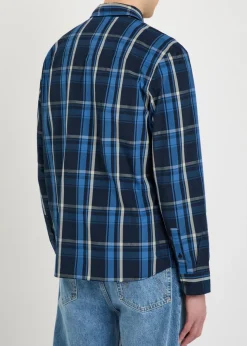 Fleet checked cotton-poplin shirt