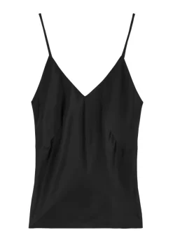 Fleur De Jour silk-satin pyjama top