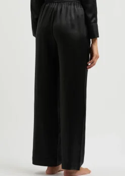 Fleur du Jour silk-satin pyjama trousers