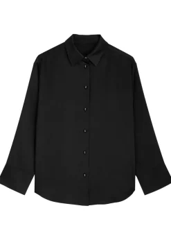 Fleur du Jour silk-satin pyjama shirt